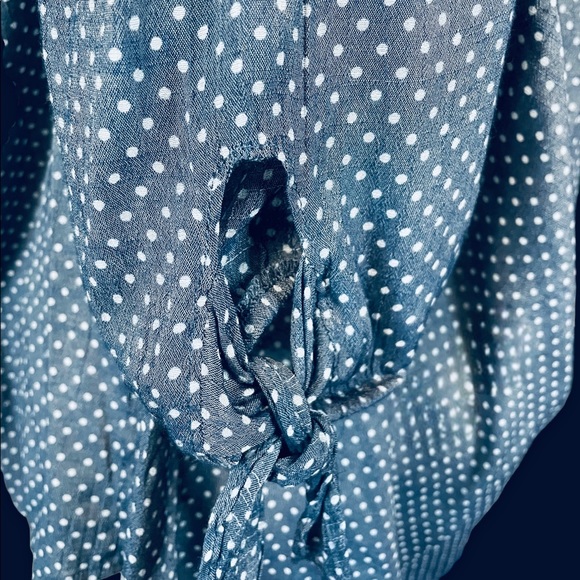 Fred David Polka Dot Relaxed fit blouse size XL - Picture 5 of 5